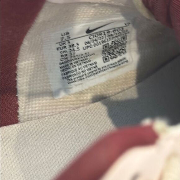 Nike Air Force 1 Athletic Shoes - White, Blue, Red - Picture 4 of 9